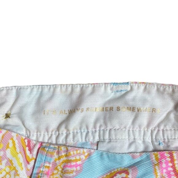 Lilly pulitzer the Walsh shorts breakwater blue size 0 EUC statement shorts - Picture 7 of 9